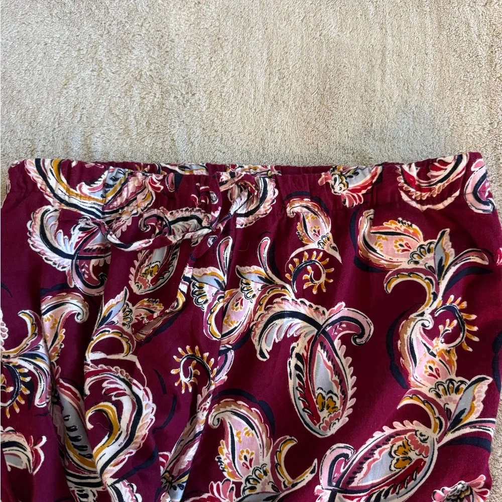 NWT Liz Claiborne Burgundy Paisley Pajamas size XXL - Picture 8 of 10